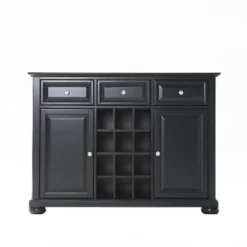 Alexandria Sideboard Cabinet With Wine Storage Black - Crosley -Crosley GUEST 4661119c 2b06 40a7 8c43 c1922871ca24