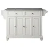 Cambridge Solid Granite Top Kitchen Island - White - Crosley
