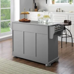 Alexandria Stainless Steel Top Kitchen Island/Cart Gray/Stainless Steel - Crosley 18 Alexandria Stainless Steel Top Kitchen Island/Cart Gray/Stainless Steel - Crosley -Crosley GUEST 4ab0d9a7 adc7 48f3 b1cd 6e6d020b258d