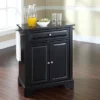 Lafayette Black Granite Top Portable Kitchen Island/Cart - Crosley