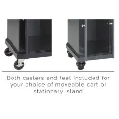 Cambridge Black Granite Top Full Size Kitchen Island/Cart - Crosley -Crosley GUEST 4c47b035 9bb2 4b2a 9ce6 60a9f8e1aef4