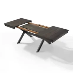 Hayden 4pc Extendable Dining Set With Bench And 2 Slat Back Chairs Slate - Crosley -Crosley GUEST 4c9b0f6a 1e7a 4c97 81c6 59a2db625865 1