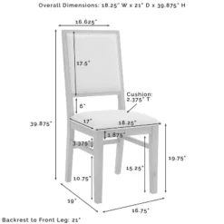 4pc Joanna Dining Set With Bench And 4 Upholstered Chairs Rustic Brown - Crosley -Crosley GUEST 4d2cce50 70dc 424f 828b 9efaf127f87f