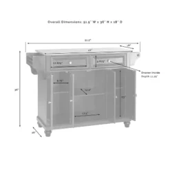 Cambridge Granite Top Full Size Kitchen Island/Cart - Crosley -Crosley GUEST 513bdaf7 cf9c 462f 810e ca876b65a6a5