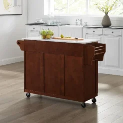 Eleanor Granite Top Kitchen Cart Mahogany - Crosley -Crosley GUEST 53233227 ad11 4b52 afec 1030082b6820
