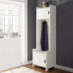 Fremont Entryway Tower White - Crosley -Crosley GUEST 535c61f3 37ab 48e7 bfd1 4452062123ed