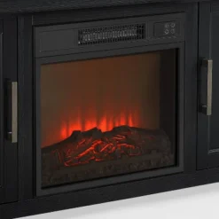 Camden Low Profile Fireplace With TV Stand For TVs Up To 60" Black - Crosley 30 Camden Low Profile Fireplace With TV Stand For TVs Up To 60" Black - Crosley -Crosley GUEST 5363de24 daa3 4814 986a 5858a3bd2907