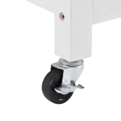 Tristan Open Kitchen Island Cart White/Natural - Crosley -Crosley GUEST 5498b9cd 311e 4fca bc72 d001947f864b