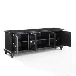 60" Cambridge Low Profile TV Stand For TVs Up To 65" Black - Crosley -Crosley GUEST 56330e1d 7be6 4efa 93a6 c89722bb9fb4