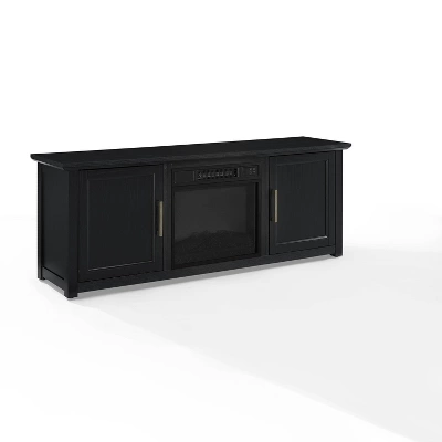 Camden Low Profile Fireplace With TV Stand For TVs Up To 60" Black - Crosley 8 Camden Low Profile Fireplace With TV Stand For TVs Up To 60" Black - Crosley - Image 8