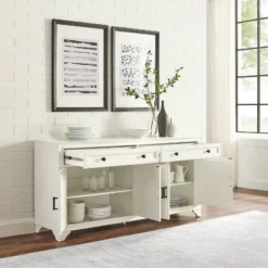 Tara Sideboard Distressed White - Crosley -Crosley GUEST 56ef4b1d d943 42eb 8f9d 4e3557e2c671