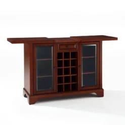 Lafayette Sliding Top Bar Cabinet Mahogany - Crosley -Crosley GUEST 617c99e7 4ed4 48e2 ae44 d15e3aa13f9f