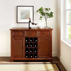 Alexandria Sideboard Cabinet With Wine Storage Cherry - Crosley -Crosley GUEST 61844306 99d0 4859 bea6 3a61ef1c7ef1