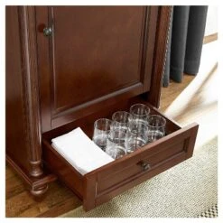 Everett Spirit Cabinet - Mahogany - Crosley -Crosley GUEST 64bc5dbb 1ce3 47f5 bf6b 5071f539ed75