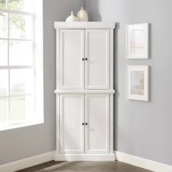 Shoreline Tall Corner Pantry White - Crosley -Crosley GUEST 64bec7bf 290e 4a91 8303 df98771eb67c