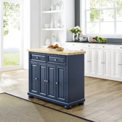 Madison Kitchen Island Navy - Crosley -Crosley GUEST 65d10e00 e772 4555 bd30 8062f1697551