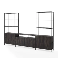 3pc Jacobsen Entertainment Set With Large Etageres Brown Ash - Crosley 23 3pc Jacobsen Entertainment Set With Large Etageres Brown Ash - Crosley -Crosley GUEST 67c63cdc d96c 44bf 81f2 87be605bb826