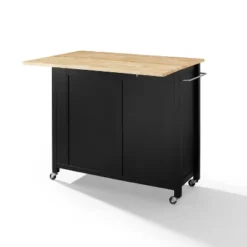 Savannah Wood Top Drop Leaf Kitchen Island/Cart - Crosley -Crosley GUEST 68210e11 4e4e 4274 89e3 03b73e3791e1