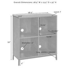 2pc Jacobsen Record Storage Cube Bookshelf Set Brown Ash - Crosley 23 2pc Jacobsen Record Storage Cube Bookshelf Set Brown Ash - Crosley -Crosley GUEST 68a0a56e d951 4eb4 9536 2f299ebec2c4