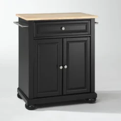 Alexandria Wood Top Portable Kitchen Island/Cart - Crosley -Crosley GUEST 6cb7c380 8fdc 4066 9d0f 503e57a20b12