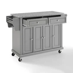 Solid Granite Top Kitchen Cart/Island Vintage Gray - Crosley 7 Solid Granite Top Kitchen Cart/Island Vintage Gray - Crosley -Crosley GUEST 6ccd3a88 6ffb 424a a596 2f97b54f8f53