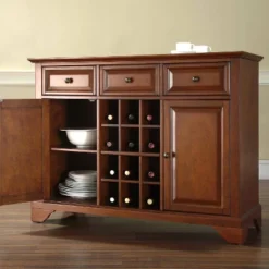 Lafayette Sideboard Cabinet With Wine Storage - Crosley -Crosley GUEST 6e3ead68 1877 4a1d afb8 a5b0c7af8659