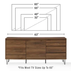 Teagan Record Storage Sideboard Brown Oak - Crosley -Crosley GUEST 6ee0938a f3d1 4944 9e1f fca6708a7ddd