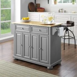 Alexandria Kitchen Island With Wood Top Vintage Gray/Natural - Crosley 11 Alexandria Kitchen Island With Wood Top Vintage Gray/Natural - Crosley -Crosley GUEST 6fcae076 fc64 4184 9b7e bbe19e2a7622