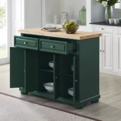 Madison Kitchen Island/Cart Emerald Green - Crosley -Crosley GUEST 712a81e2 fdc4 4784 ab7a 668b32d93d49