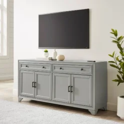 Tara Sideboard Distressed Gray - Crosley -Crosley GUEST 71a1a437 5a83 4f74 878e e77903dbff3d