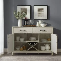 Roots Sideboard Whitewash - Crosley -Crosley GUEST 724f1544 37ee 4348 99a9 4c123a924e22