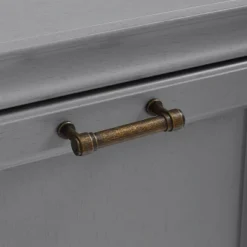 3pc Tara Entryway Set - Hall Tree And 2 Linen Cabinets Distressed Gray - Crosley -Crosley GUEST 748f1ea6 0387 4c96 85e7 16cb94a796b9