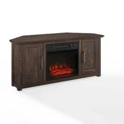 Camden Corner TV Stand For TVs Up To 50" With Fireplace - Crosley -Crosley GUEST 77860423 58de 41d8 a18c d902879c46f6