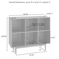 35.88" Liam 6 Cube Bookcase - Crosley -Crosley GUEST 77edcc42 9890 4906 b235 8823ff6c8d20