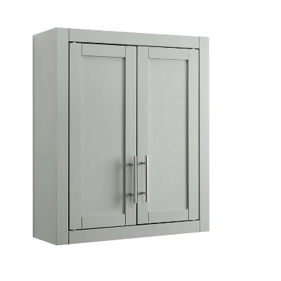 Savannah Wall Cabinet Gray - Crosley 5 Savannah Wall Cabinet Gray - Crosley - Image 5
