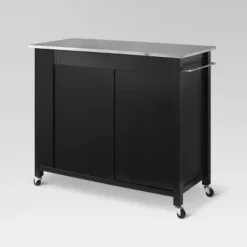 Full Savannah Stainless Steel Top Kitchen Island Cart - Crosley -Crosley GUEST 782492d7 4e76 4f45 b569 a6aaa332c63f