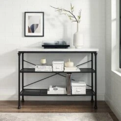 Madeleine Console Matte Black - Crosley -Crosley GUEST 7ae8aed8 c59d 44ca bd31 ca23e4c74043