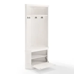 Seaside Corner Hall Tree Distressed White - Crosley 11 Seaside Corner Hall Tree Distressed White - Crosley -Crosley GUEST 81a8cc41 4ab4 4109 9921 a4d6060ac75c