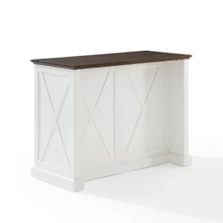 Clifton Kitchen Island Distressed White/Brown - Crosley 20 Clifton Kitchen Island Distressed White/Brown - Crosley -Crosley GUEST 82236649 7d49 4b54 bde3 7437993ecd78