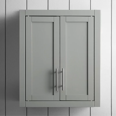 Savannah Wall Cabinet Gray - Crosley 3 Savannah Wall Cabinet Gray - Crosley - Image 3