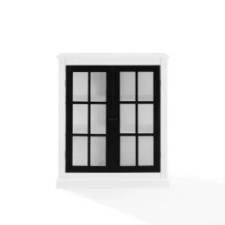 Cecily Stackable Storage Pantry White/Matte Black - Crosley -Crosley GUEST 84044231 bd38 40d8 9e7e 997e294195d5