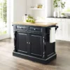 Oxford Butcher Block Kitchen Island Black - Crosley