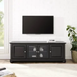 Alexandria Low Profile TV Stand For TVs Up To 60" Black - Crosley -Crosley GUEST 8cabe575 3b70 4391 baf4 561240a7b2ff