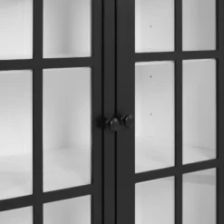 Cecily Stackable Storage Pantry White/Matte Black - Crosley -Crosley GUEST 8e5d9432 e5f4 4a25 b7ae edcc68962289