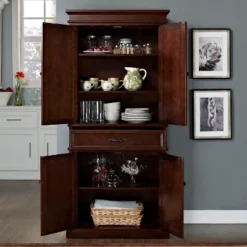 Parsons Pantry Storage Wood/Mahogany - Crosley -Crosley GUEST 8e61a625 ad3c 428b 8f66 fe588c4ab427