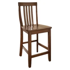 Set Of 2 24" School House Counter Height Barstools - Crosley -Crosley GUEST 8f49c9eb 8376 4d47 b01d 7b2bebd96523