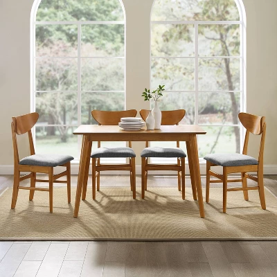 5pc Landon Rectangle Dining Set With Wood Chairs - Crosley 4 5pc Landon Rectangle Dining Set With Wood Chairs - Crosley - Image 4