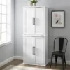 Bartlett Tall Storage Pantry With 2 Stackable Pantries White - Crosley