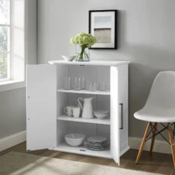 Bartlett Stackable Storage Pantry White - Crosley -Crosley GUEST 930df267 a11a 42b6 8f40 5197c2023f6a