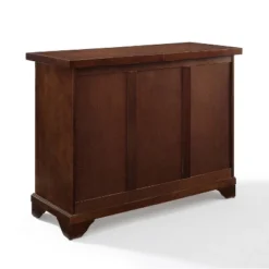 Lafayette Sliding Top Bar Cabinet Mahogany - Crosley -Crosley GUEST 934b8b1e b406 4615 bd1a b9a8b0173488